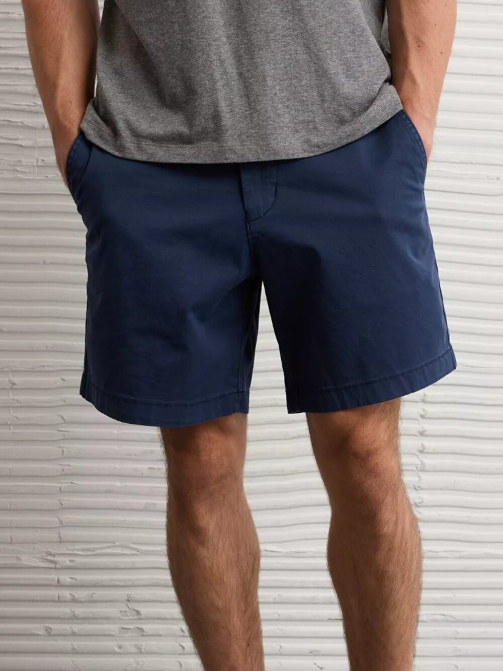 AMERICAN EAGLE Lived-In Khaki Flex Men's Blue Shorts - Sz 30 - NWT NEW